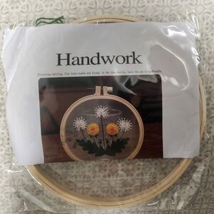 Handwork Embroidery Kit with Dandelion Design